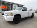 2009 Summit White Chevrolet Silverado 1500 Regular Cab 4x4  photo #1