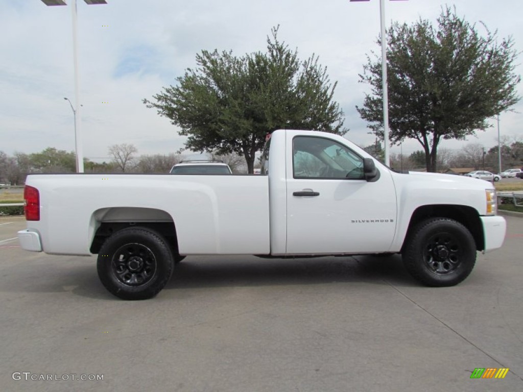 2009 Silverado 1500 Regular Cab 4x4 - Summit White / Dark Titanium photo #6