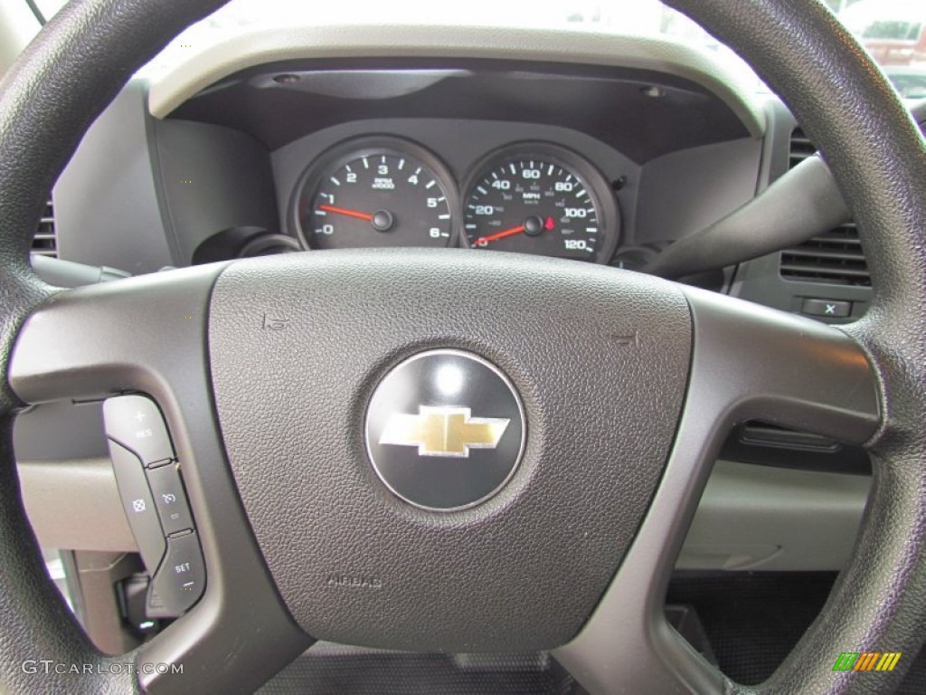 2009 Silverado 1500 Regular Cab 4x4 - Summit White / Dark Titanium photo #13