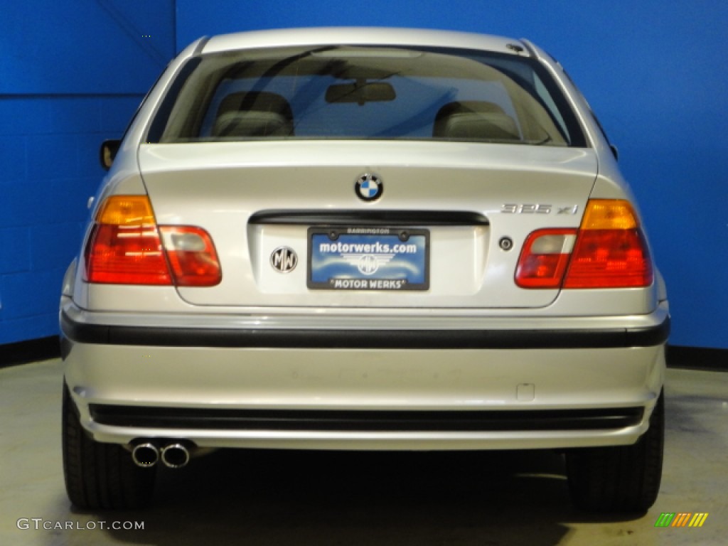 2001 3 Series 325xi Sedan - Titanium Silver Metallic / Black photo #6