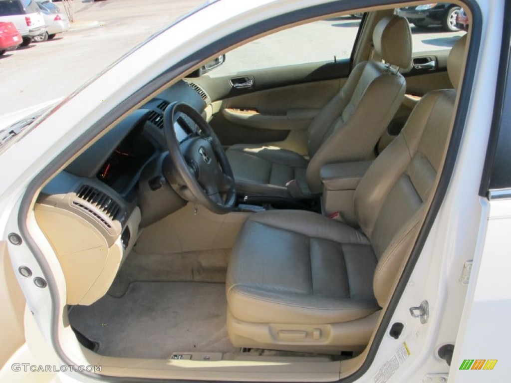2003 Accord EX V6 Sedan - Taffeta White / Ivory photo #6