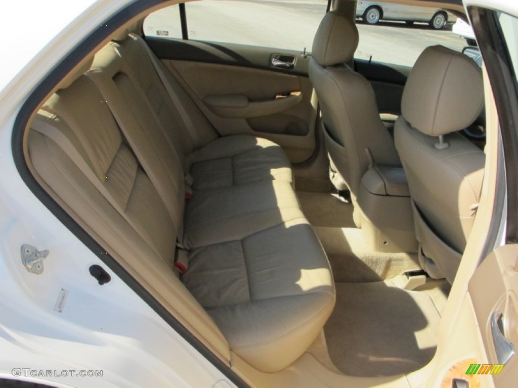 2003 Accord EX V6 Sedan - Taffeta White / Ivory photo #9