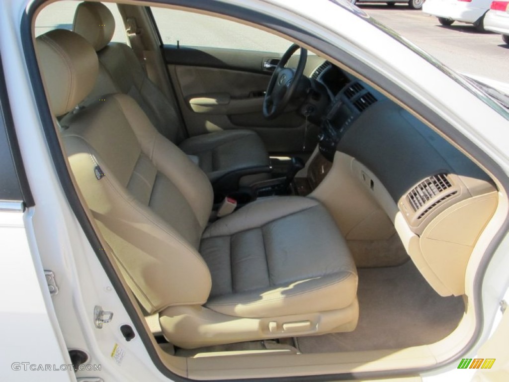2003 Accord EX V6 Sedan - Taffeta White / Ivory photo #10