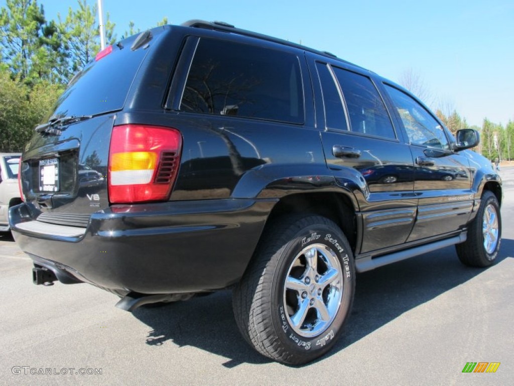 2003 Grand Cherokee Overland 4x4 - Brilliant Black / Dark Slate Gray/Light Slate Gray photo #3