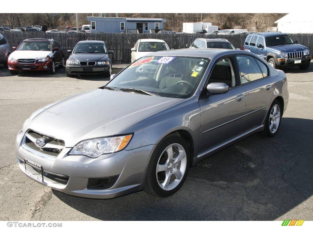 2009 Legacy 2.5i Sedan - Quartz Silver Metallic / Off Black photo #1