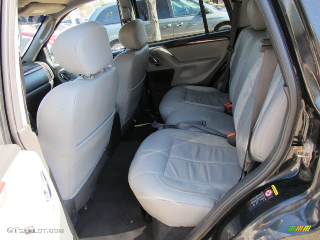 2003 Grand Cherokee Overland 4x4 - Brilliant Black / Dark Slate Gray/Light Slate Gray photo #8