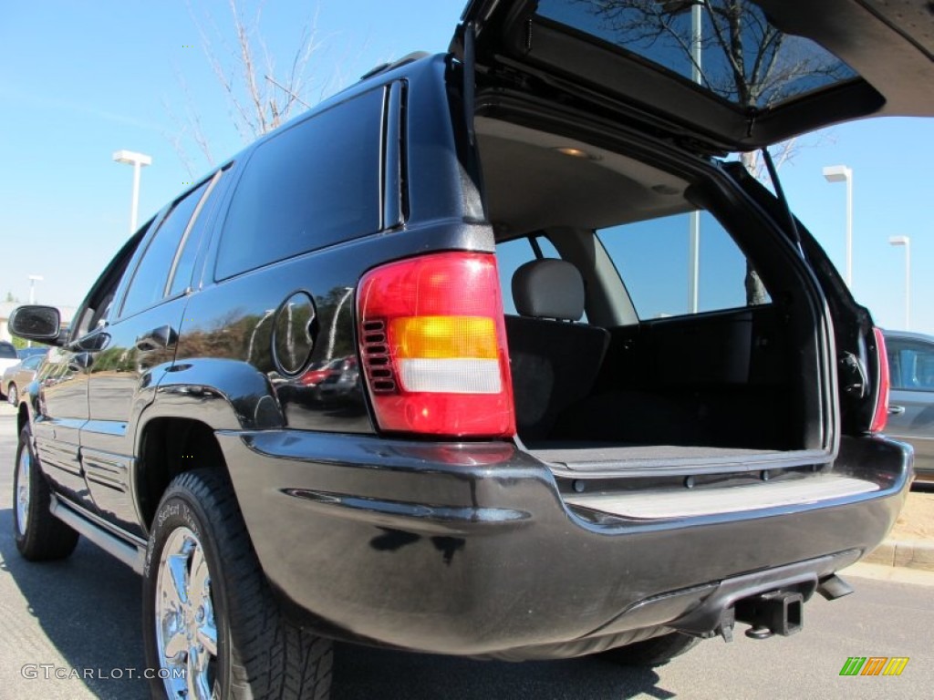 2003 Grand Cherokee Overland 4x4 - Brilliant Black / Dark Slate Gray/Light Slate Gray photo #9
