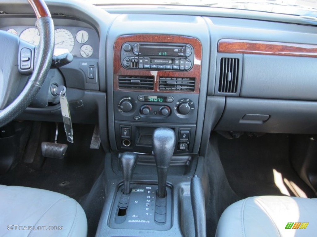 2003 Grand Cherokee Overland 4x4 - Brilliant Black / Dark Slate Gray/Light Slate Gray photo #12