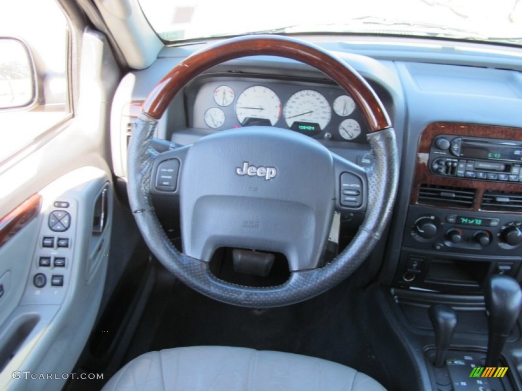 2003 Grand Cherokee Overland 4x4 - Brilliant Black / Dark Slate Gray/Light Slate Gray photo #13