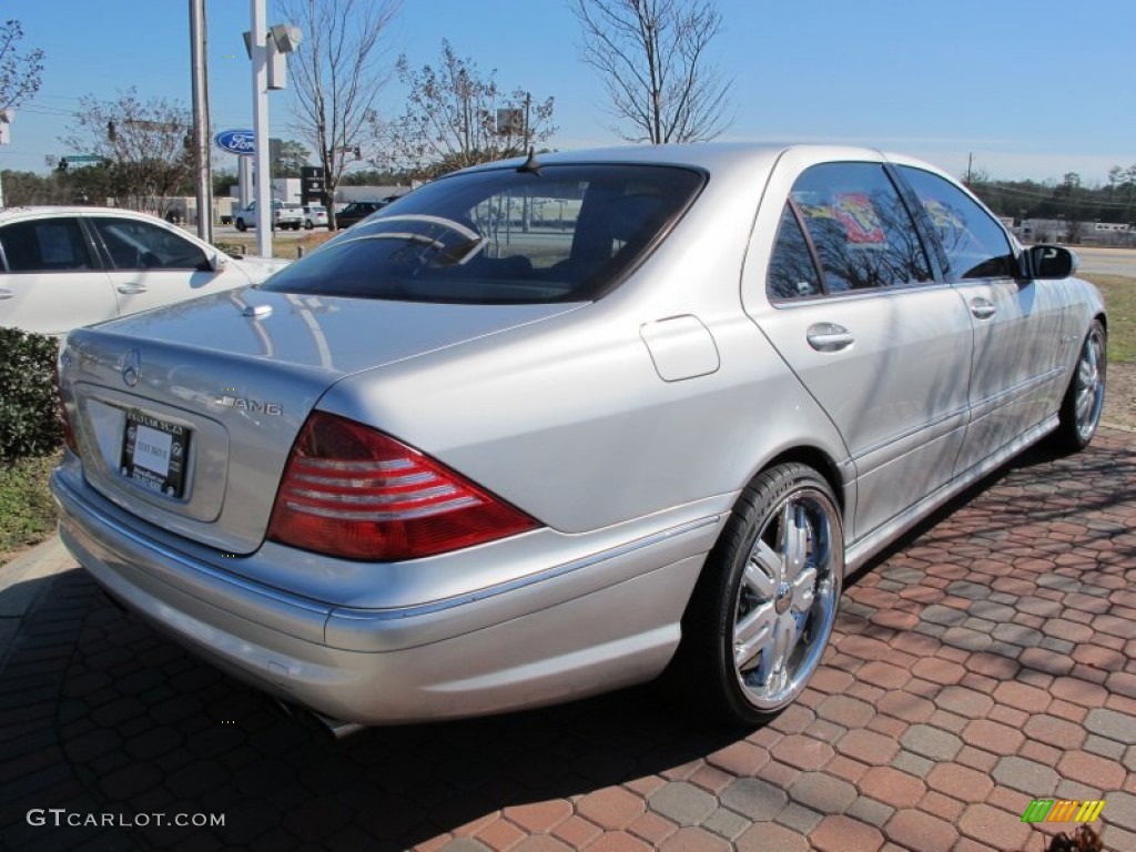 2004 S 55 AMG Sedan - Brilliant Silver Metallic / Black photo #3