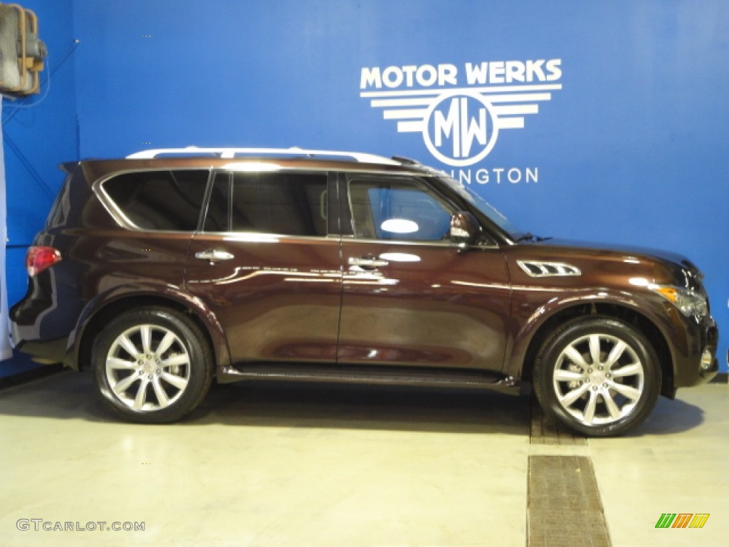 2011 QX 56 4WD - Dark Currant / Graphite photo #11