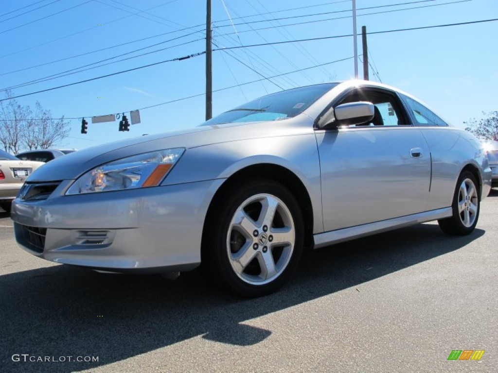 2006 Accord EX-L V6 Coupe - Alabaster Silver Metallic / Gray photo #1