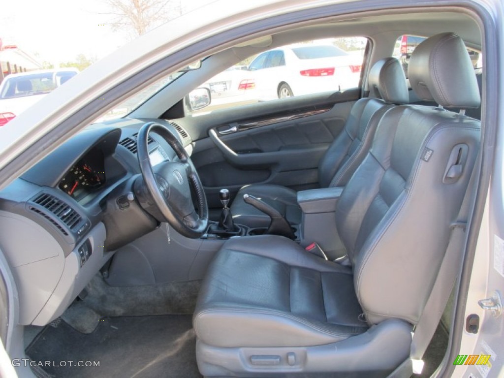 2006 Accord EX-L V6 Coupe - Alabaster Silver Metallic / Gray photo #5