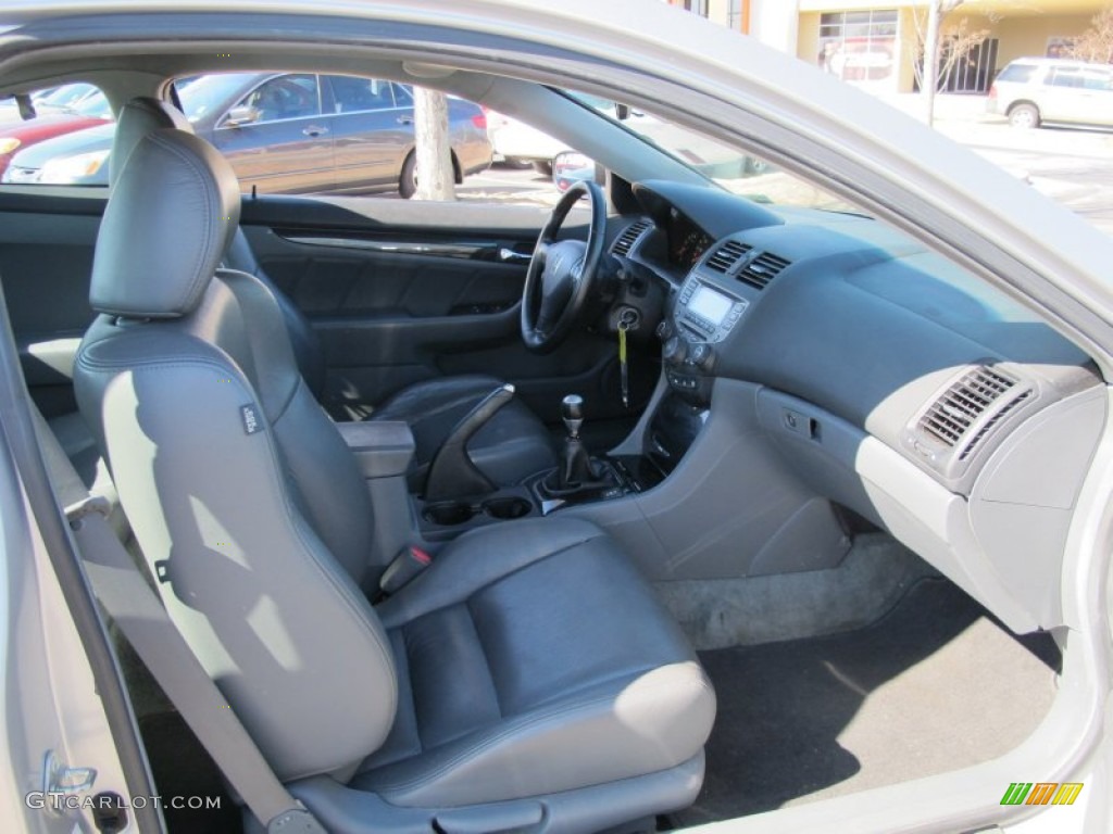 2006 Accord EX-L V6 Coupe - Alabaster Silver Metallic / Gray photo #8