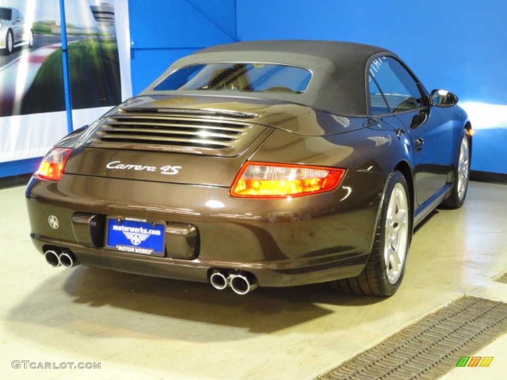 2008 911 Carrera 4S Cabriolet - Macadamia Metallic / Black/Sand Beige photo #15