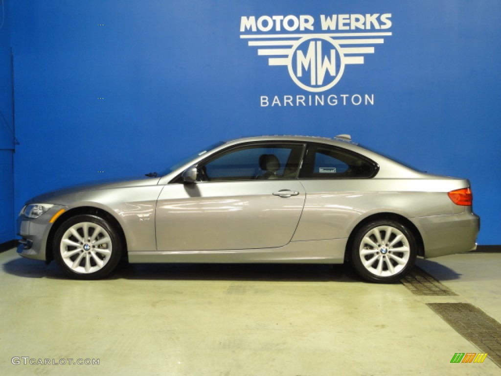 2011 3 Series 335i xDrive Coupe - Space Gray Metallic / Black Dakota Leather photo #4