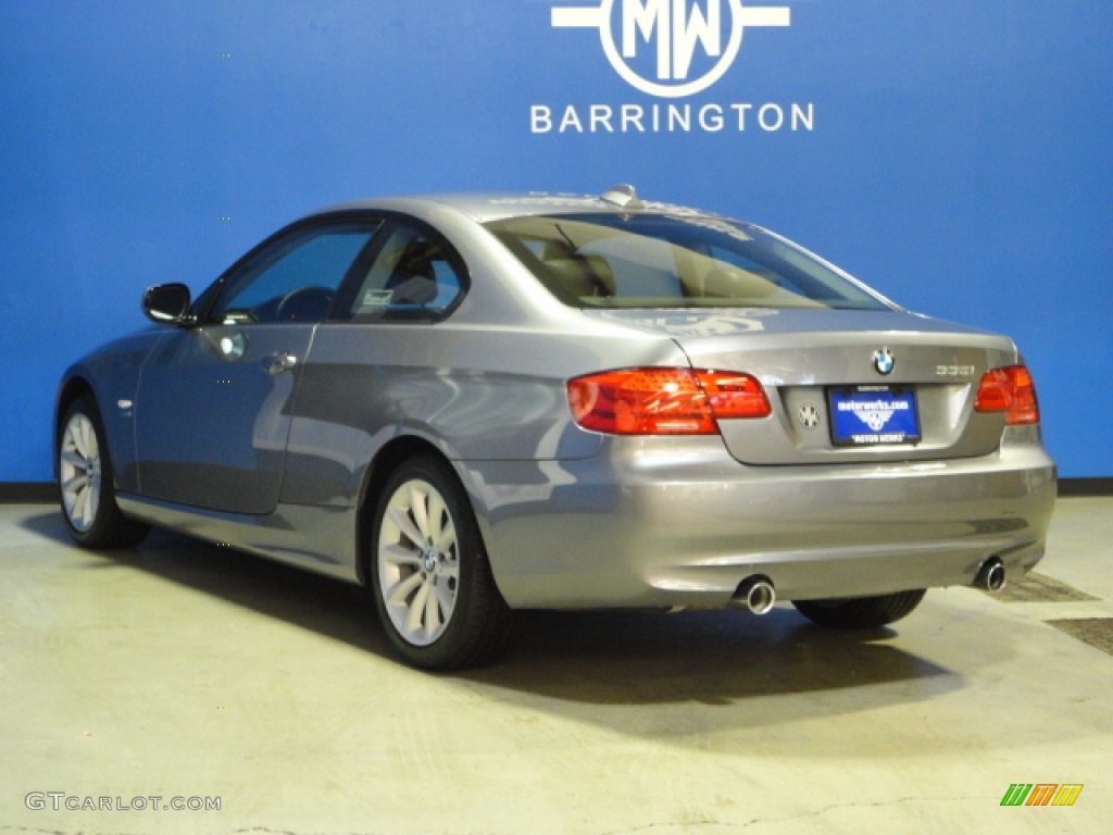 2011 3 Series 335i xDrive Coupe - Space Gray Metallic / Black Dakota Leather photo #5