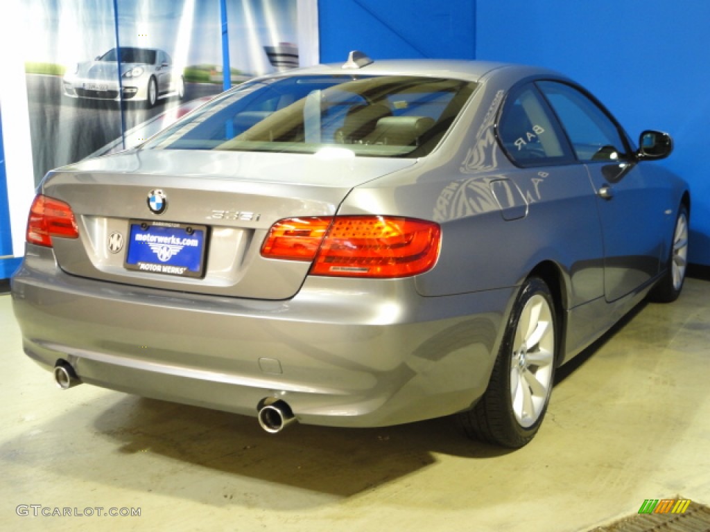 2011 3 Series 335i xDrive Coupe - Space Gray Metallic / Black Dakota Leather photo #7