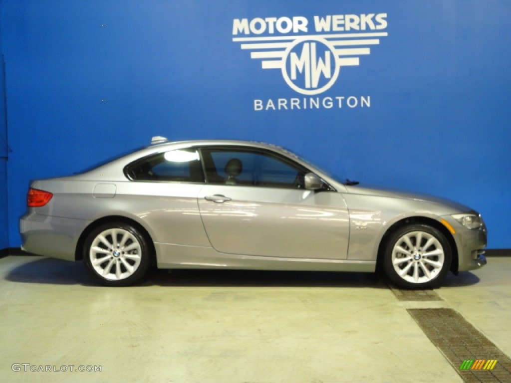 2011 3 Series 335i xDrive Coupe - Space Gray Metallic / Black Dakota Leather photo #8