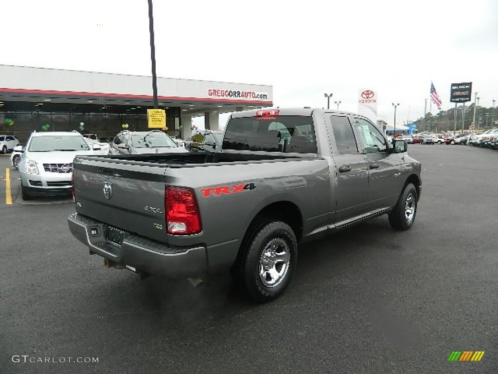 2009 Ram 1500 TRX4 Quad Cab 4x4 - Mineral Gray Metallic / Dark Slate/Medium Graystone photo #3