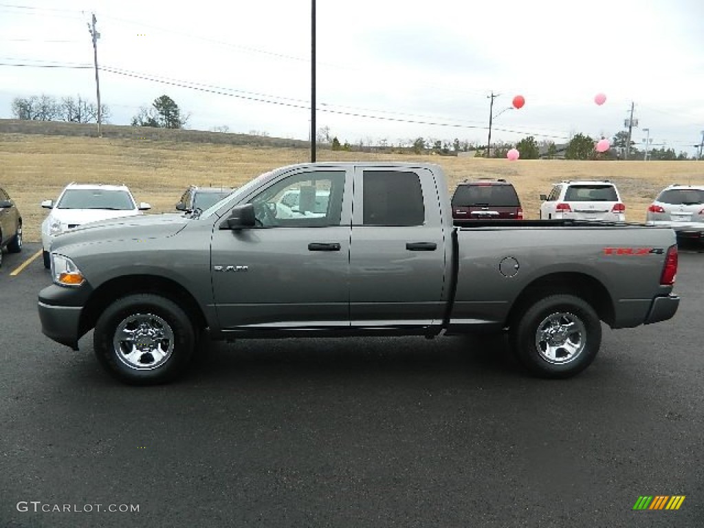 2009 Ram 1500 TRX4 Quad Cab 4x4 - Mineral Gray Metallic / Dark Slate/Medium Graystone photo #6