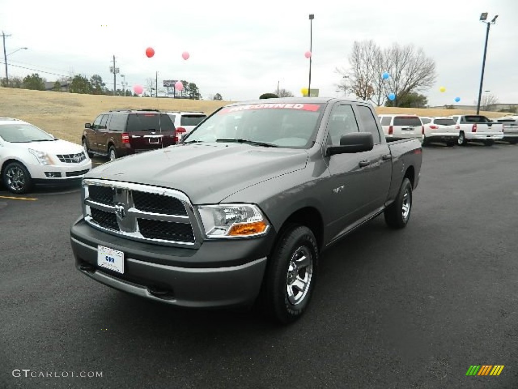 2009 Ram 1500 TRX4 Quad Cab 4x4 - Mineral Gray Metallic / Dark Slate/Medium Graystone photo #7
