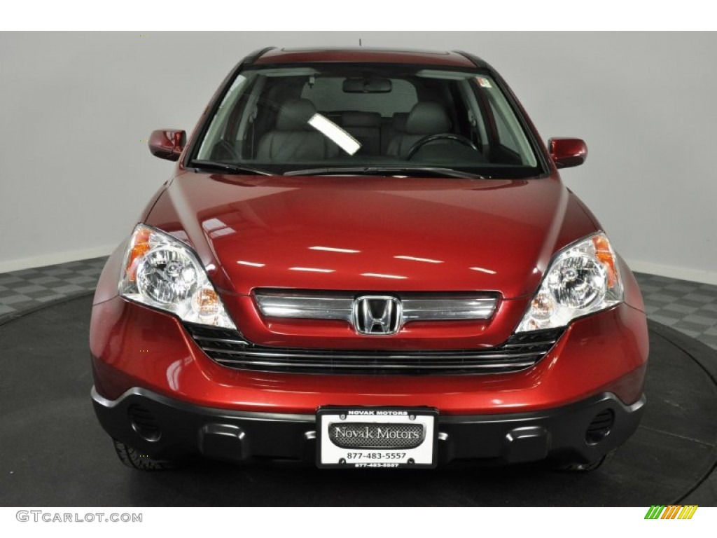 2008 CR-V EX-L 4WD - Tango Red Pearl / Gray photo #8