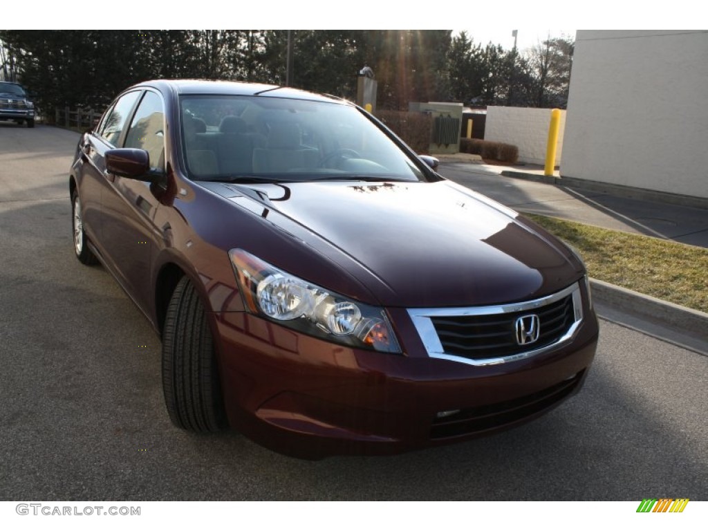 2009 Accord LX-P Sedan - Basque Red Pearl / Ivory photo #1