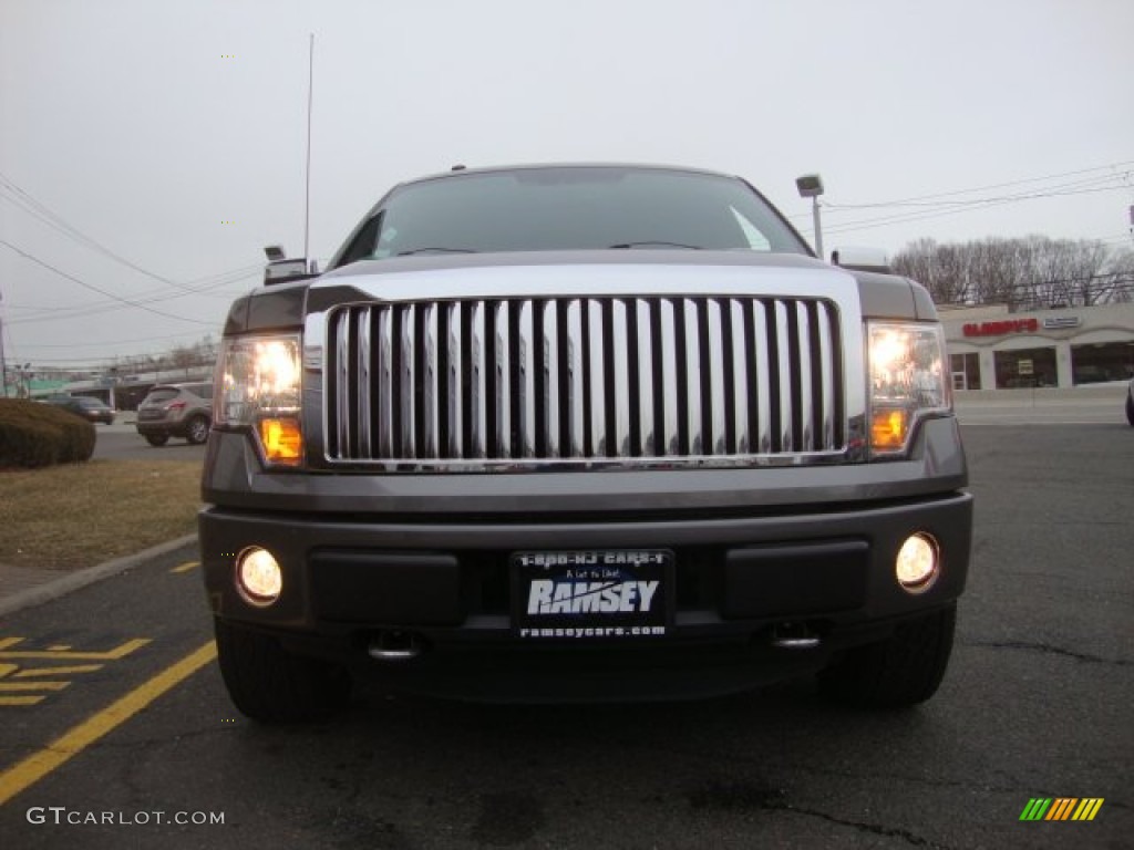 2011 F150 Platinum SuperCrew 4x4 - Sterling Grey Metallic / Sienna Brown/Black photo #17