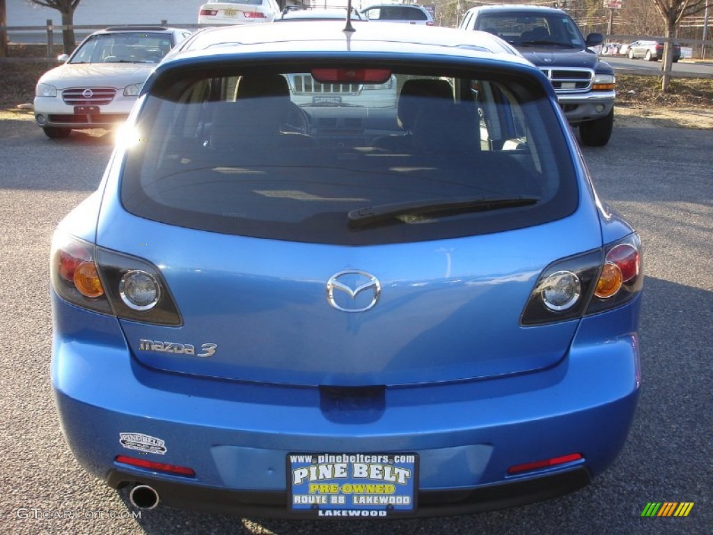 2006 MAZDA3 s Touring Hatchback - Winning Blue Metallic / Black/Blue photo #5