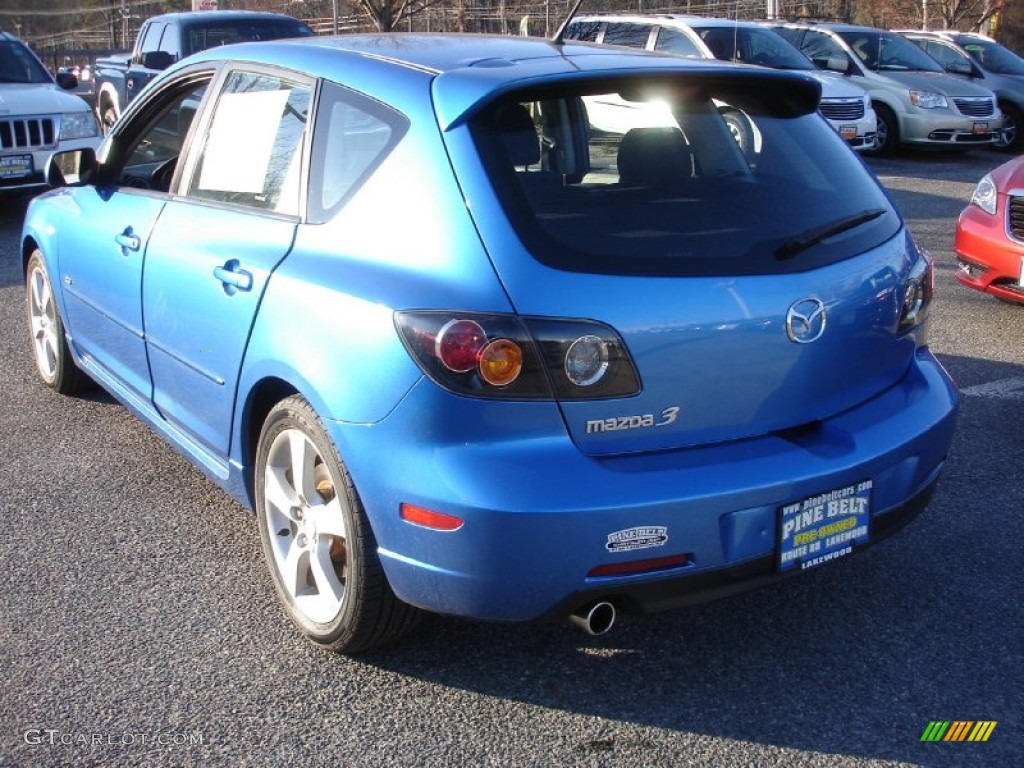 2006 MAZDA3 s Touring Hatchback - Winning Blue Metallic / Black/Blue photo #6