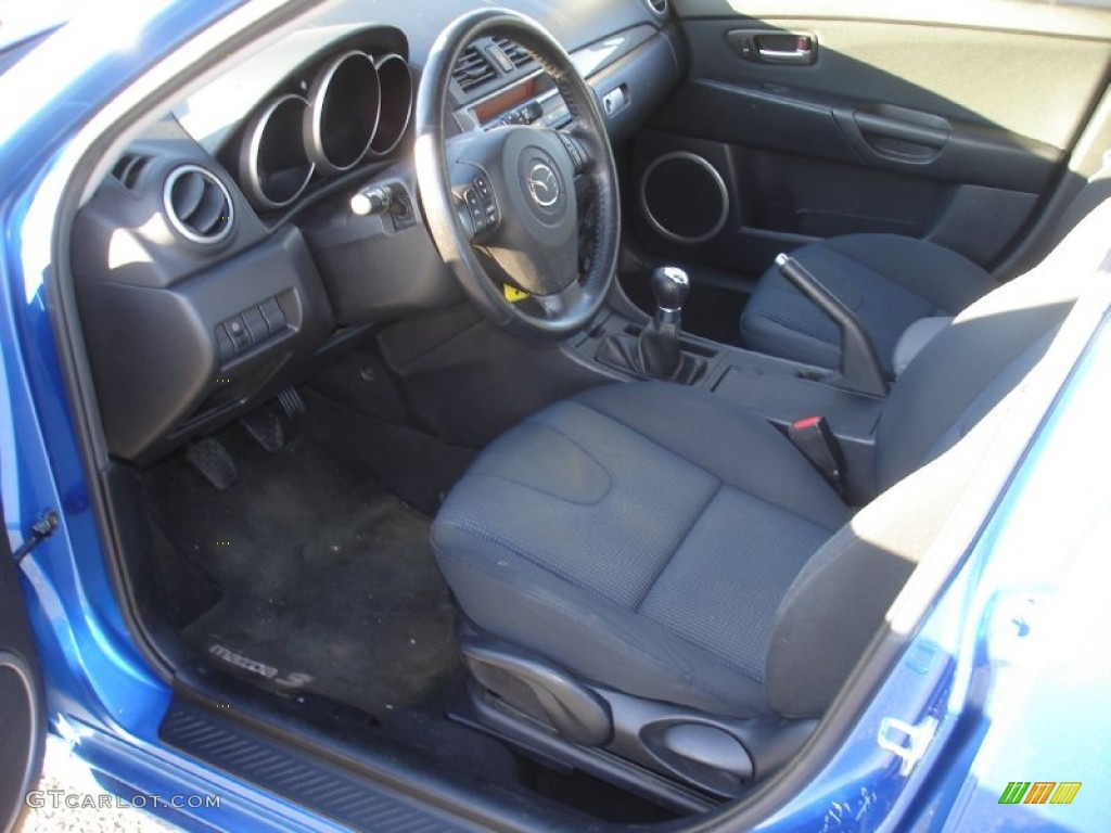 2006 MAZDA3 s Touring Hatchback - Winning Blue Metallic / Black/Blue photo #10