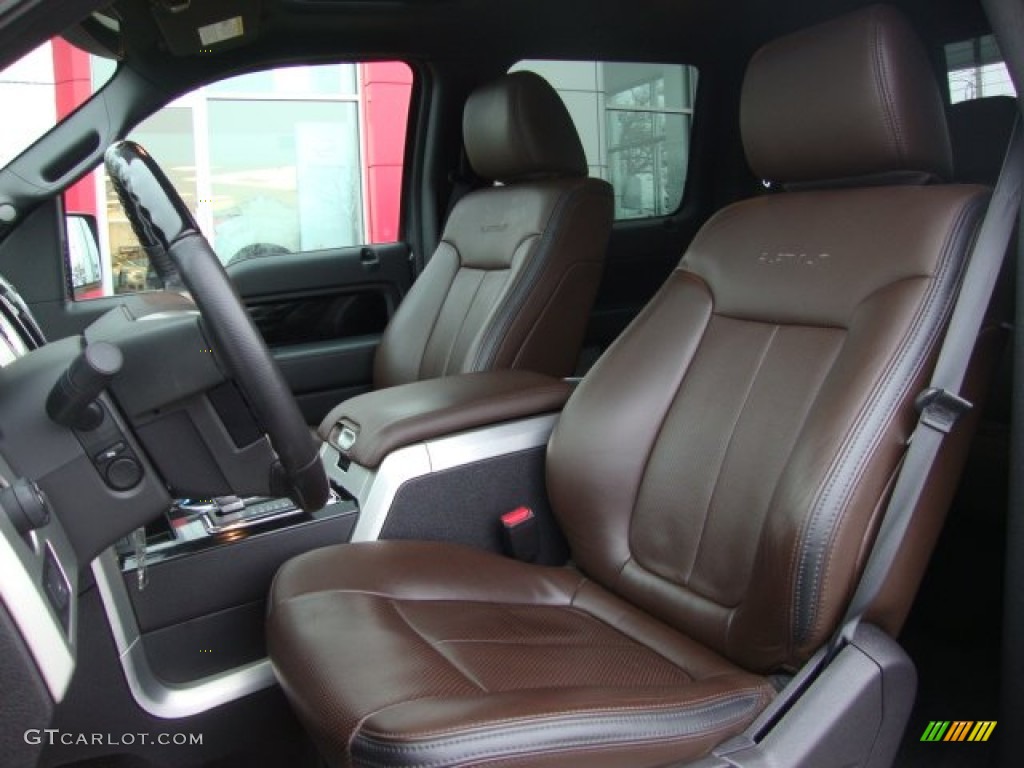 Sienna Brown/Black Interior 2011 Ford F150 Platinum SuperCrew 4x4 Photo #60791330