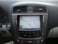 2009 Lexus IS Light Gray Interior Navigation Photo