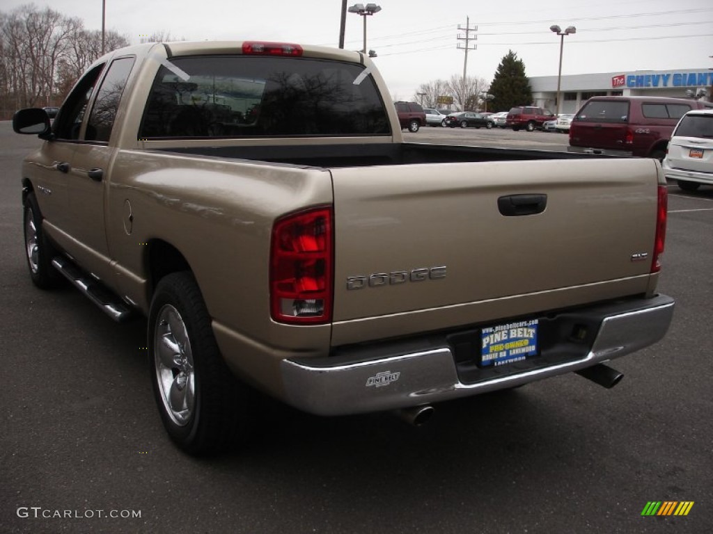 2004 Ram 1500 SLT Quad Cab - Light Almond Pearl / Dark Slate Gray photo #6