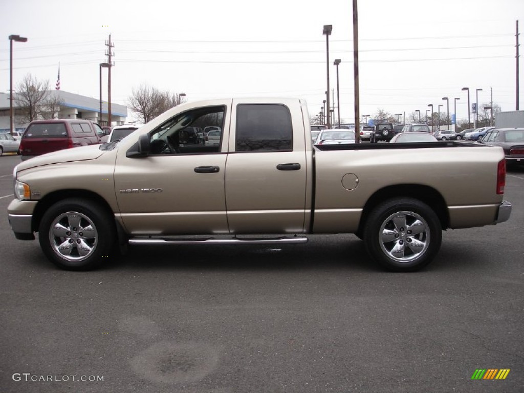 2004 Ram 1500 SLT Quad Cab - Light Almond Pearl / Dark Slate Gray photo #9