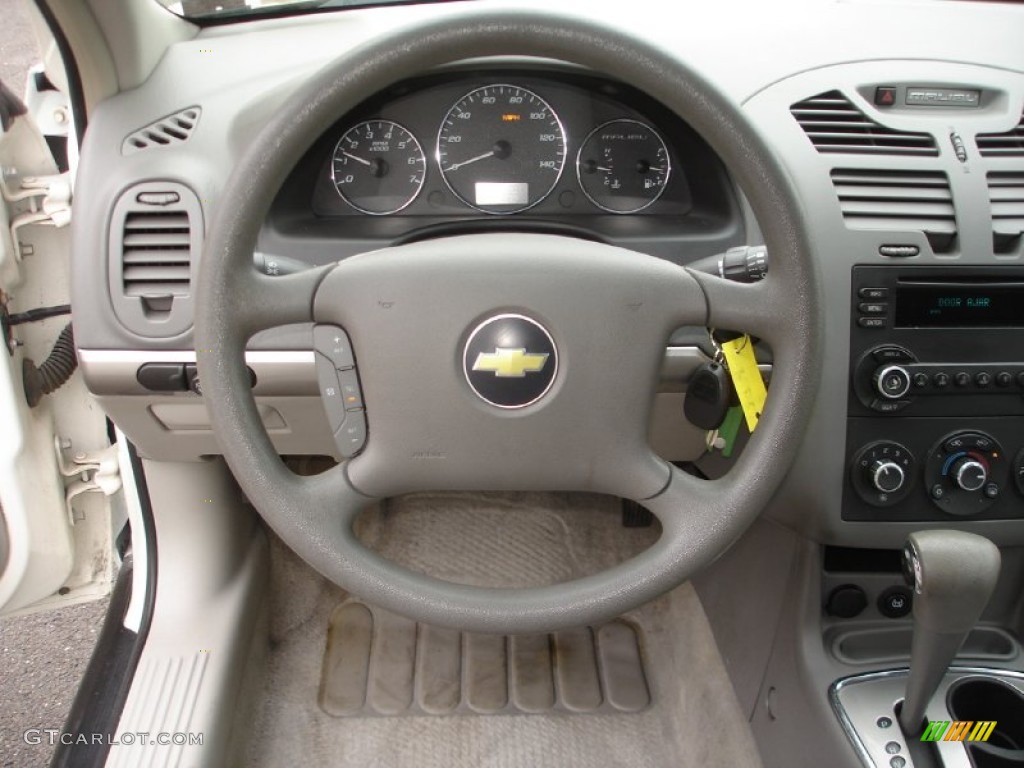 2006 Chevrolet Malibu Maxx LS Wagon Titanium Gray Steering Wheel Photo #60792824