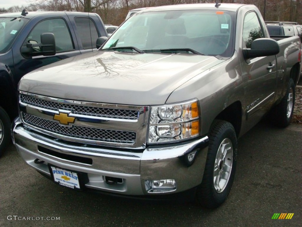 2012 Silverado 1500 LT Regular Cab 4x4 - Graystone Metallic / Ebony photo #1