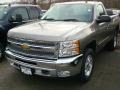 2012 Graystone Metallic Chevrolet Silverado 1500 LT Regular Cab 4x4  photo #1