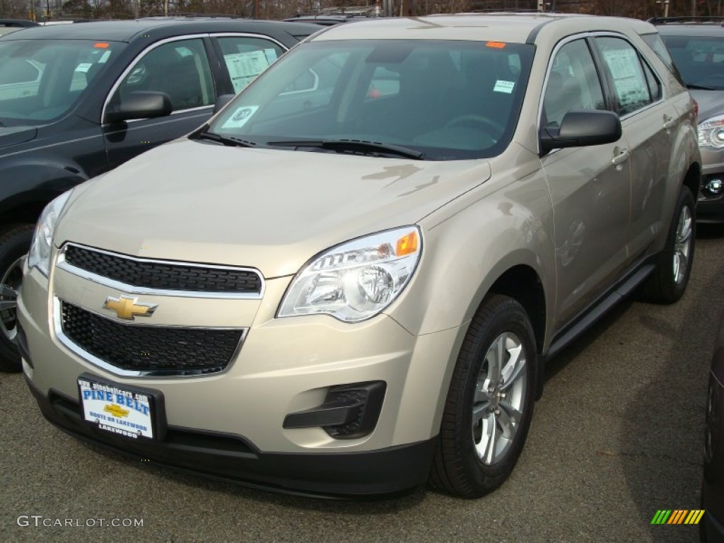 2012 Equinox LS - Gold Mist Metallic / Jet Black photo #1