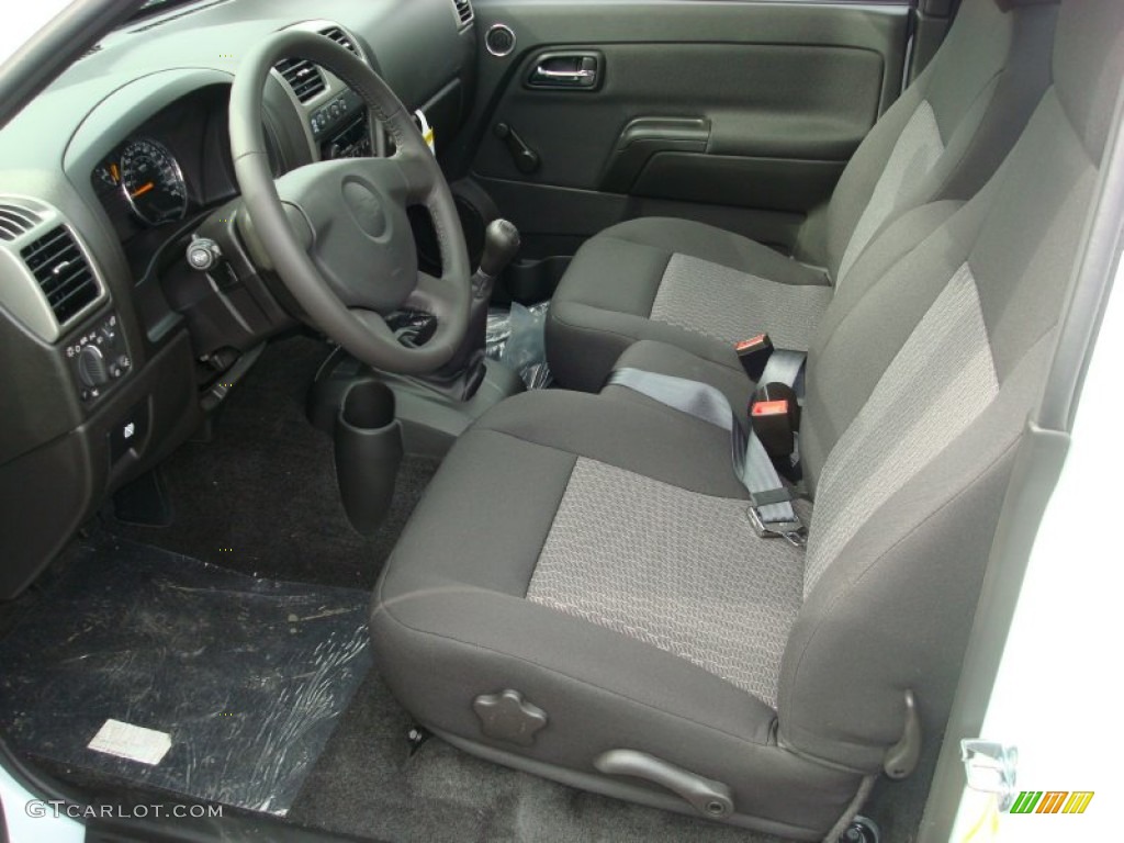 Ebony Interior 2012 Chevrolet Colorado Work Truck Regular Cab Photo #60793436