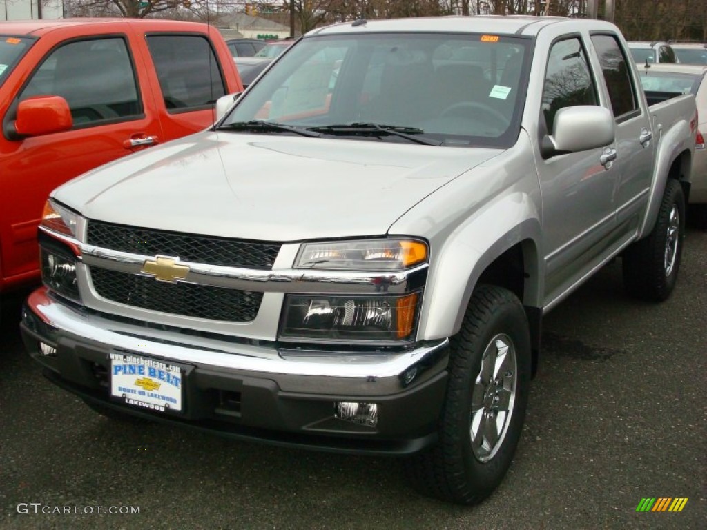 2012 Colorado LT Crew Cab 4x4 - Sheer Silver Metallic / Ebony photo #1