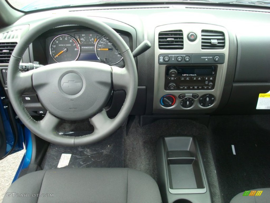 2012 Chevrolet Colorado LT Extended Cab 4x4 Ebony Dashboard Photo #60793535