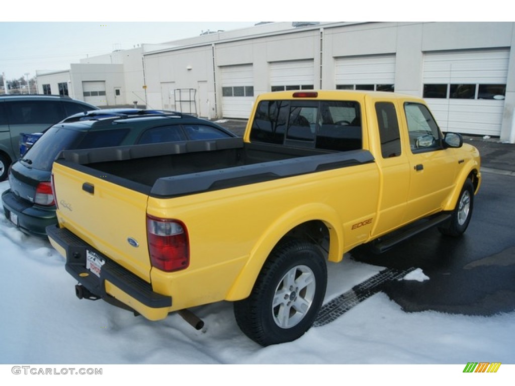 2002 Ranger Edge SuperCab 4x4 - Chrome Yellow / Dark Graphite photo #2