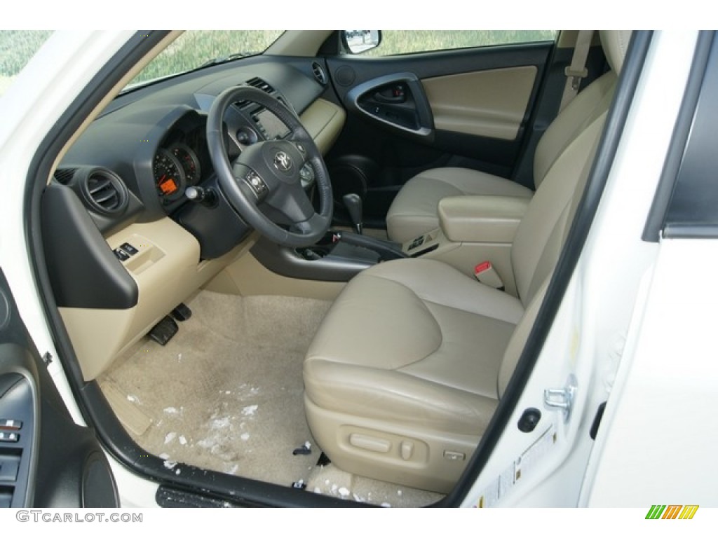 2010 RAV4 Limited 4WD - Super White / Sand Beige photo #4