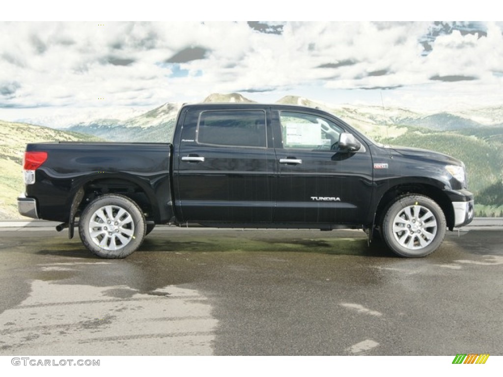 2012 Tundra Platinum CrewMax 4x4 - Black / Black photo #2