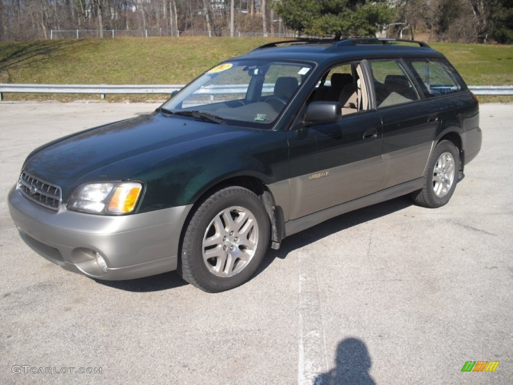 2002 Outback Wagon - Timberline Green / Gray photo #1