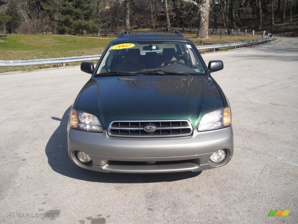 2002 Outback Wagon - Timberline Green / Gray photo #2