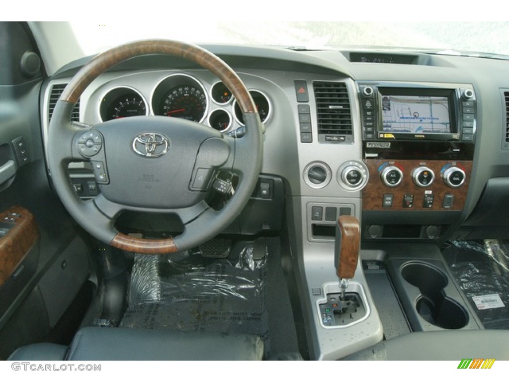 2012 Tundra Platinum CrewMax 4x4 - Black / Black photo #12