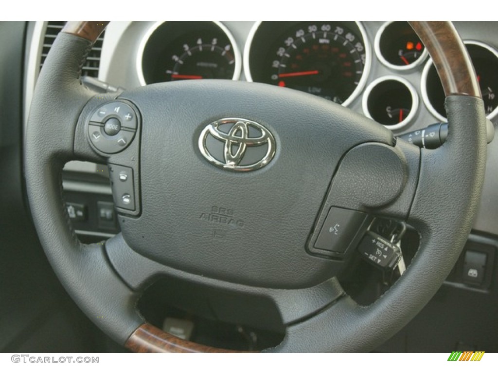 2012 Tundra Platinum CrewMax 4x4 - Black / Black photo #13